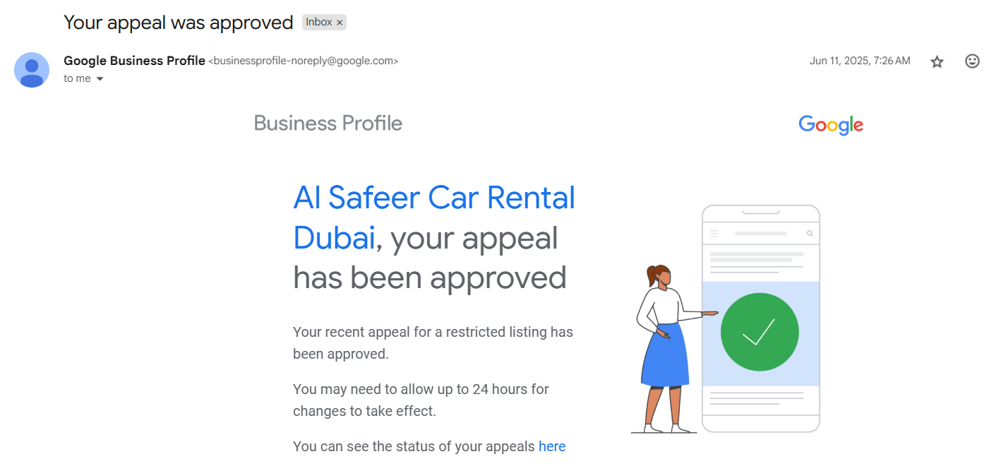 GMB Reinstatement Car Rental Dubai
